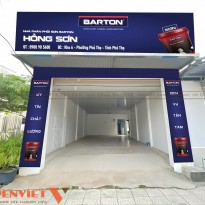 Thiết kế cửa hàng sơn Barton 50m2 tại Khu Công Nghiệp An Khánh, Hà Nội